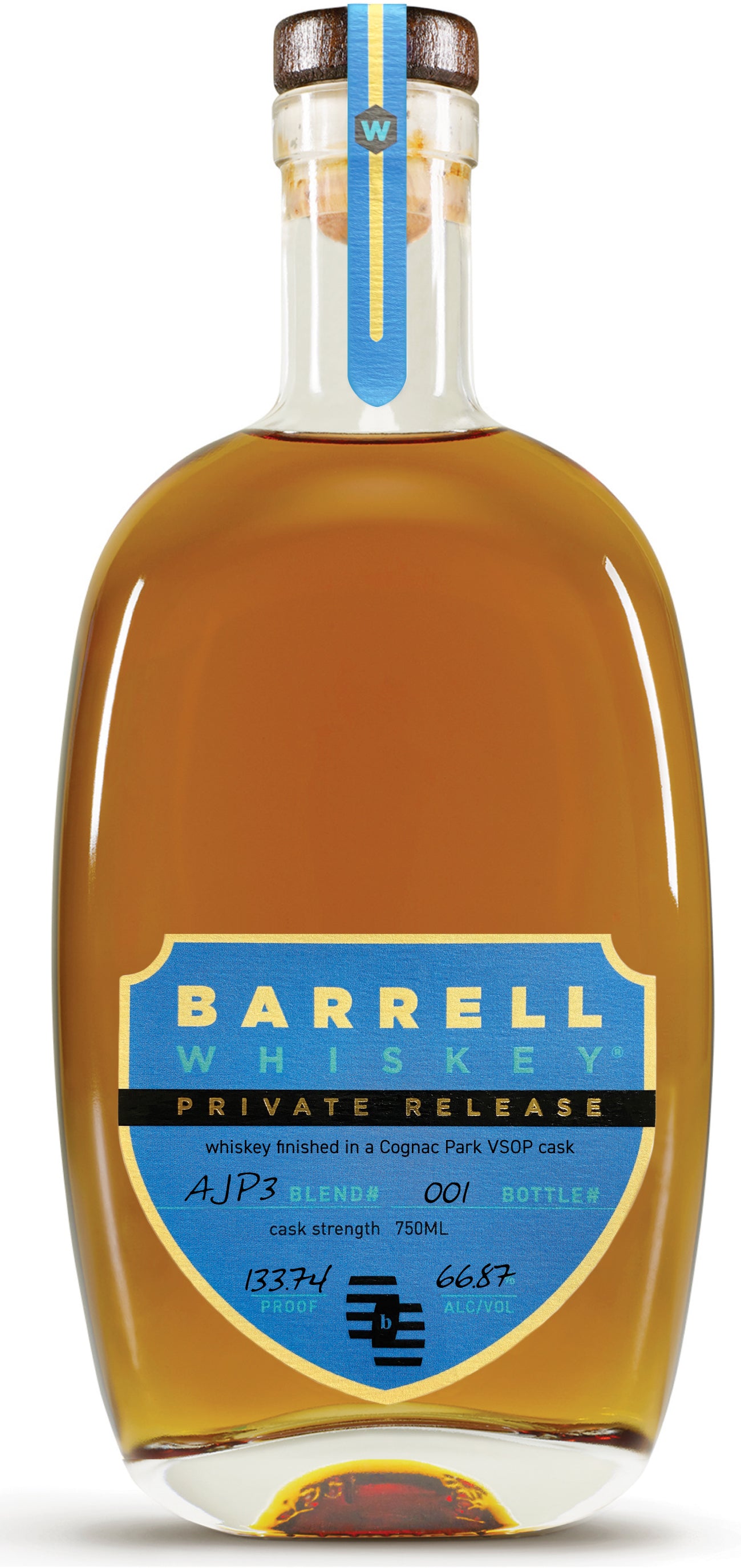 Barrell AJP3 Private Release Whiskey 750ml, ABV 66.87%