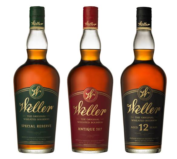 Weller Bourbon 12 year, Special Reserve & 107 Antique set