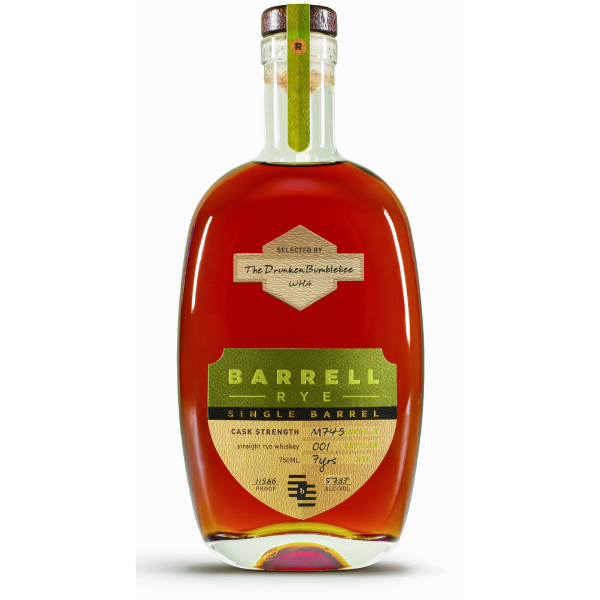 Barrell WHA "The Drunken Bumblebee" Single Barrel Rye Whiskey 750ml 57.83% abv.