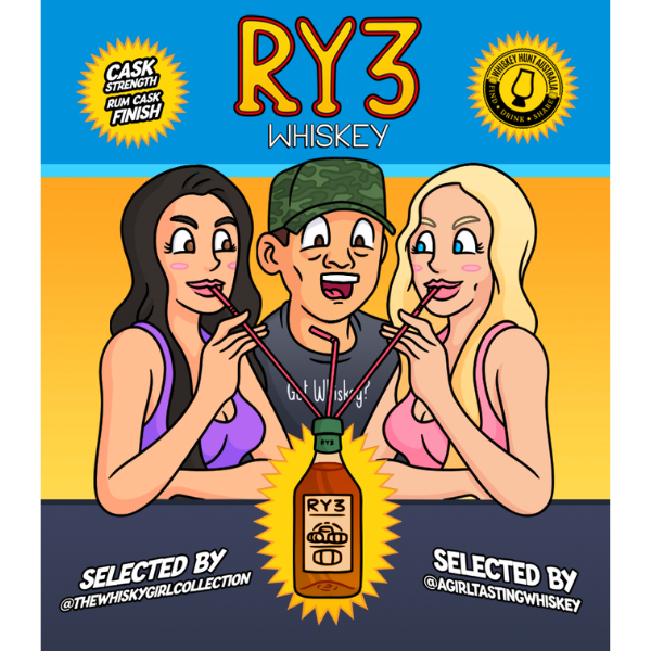 RY3 Rum Cask Finished Rye Whiskey 58.9% abv. 700ml