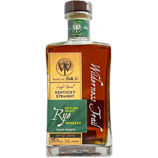 WHA Wilderness Trail Single Barrel Select Sweet Mash Rye Whiskey 55.5% abv. 750ml