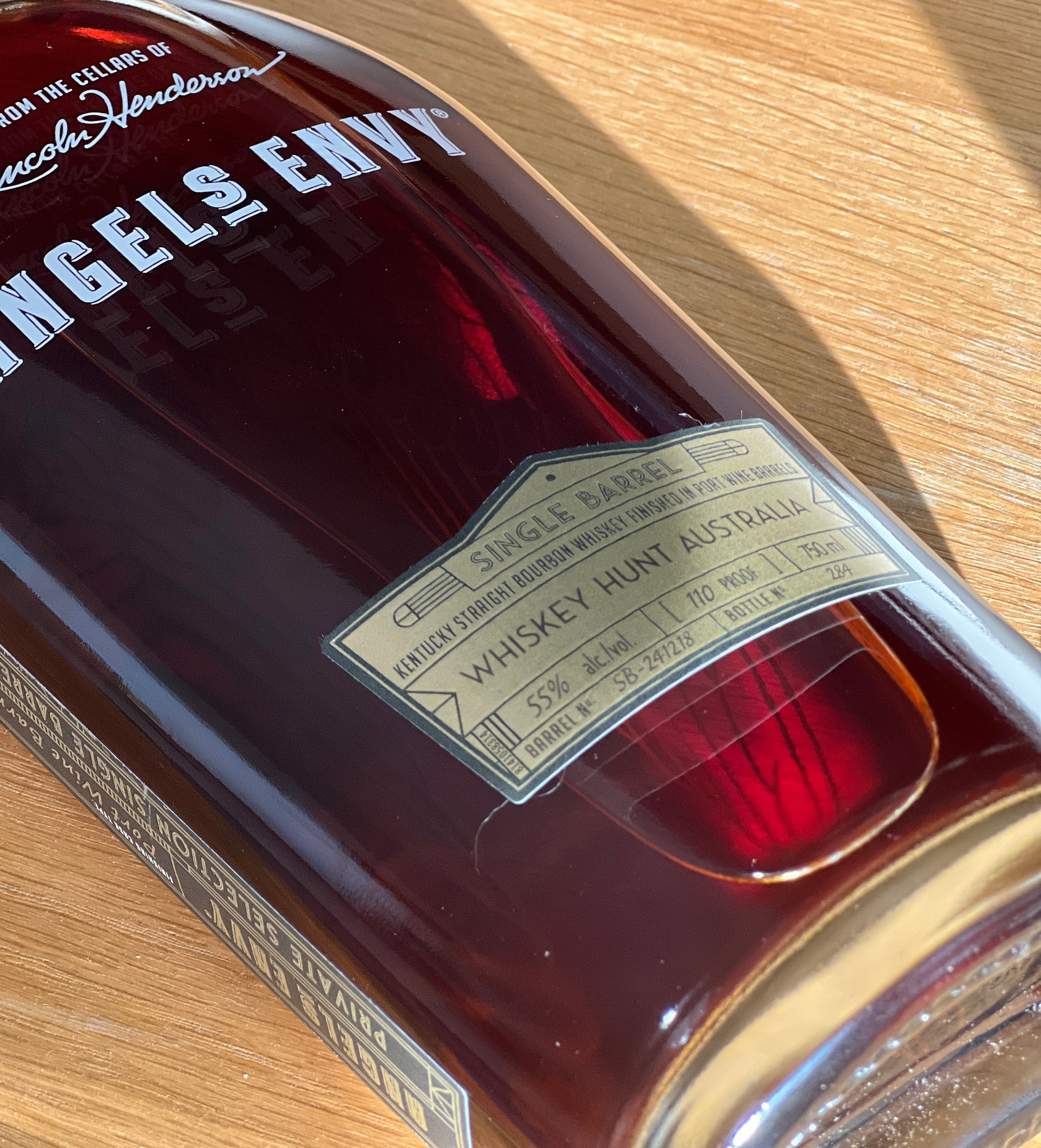 Angel's Envy Private Selection Single Barrel for WHA Port Finish Kentucky Bourbon Whiskey