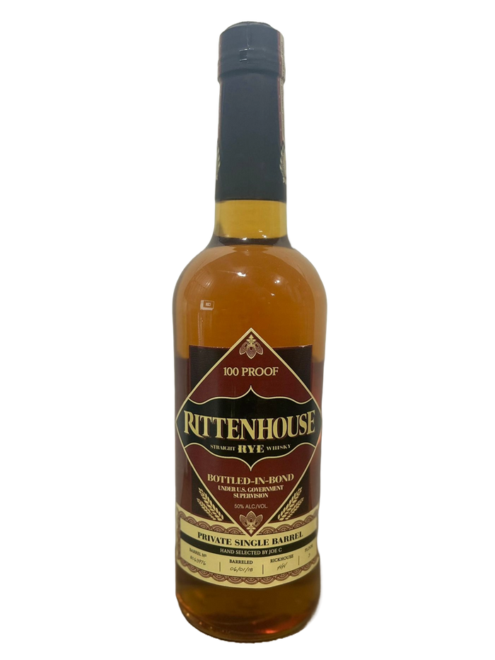 Rittenhouse Joe C. 5 Year Old Single Barrel Bottled In Bond Straight R