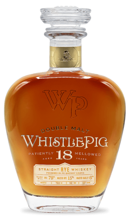 WhistlePig Double Malt Rye Aged 18 Years 46% abv 750ml