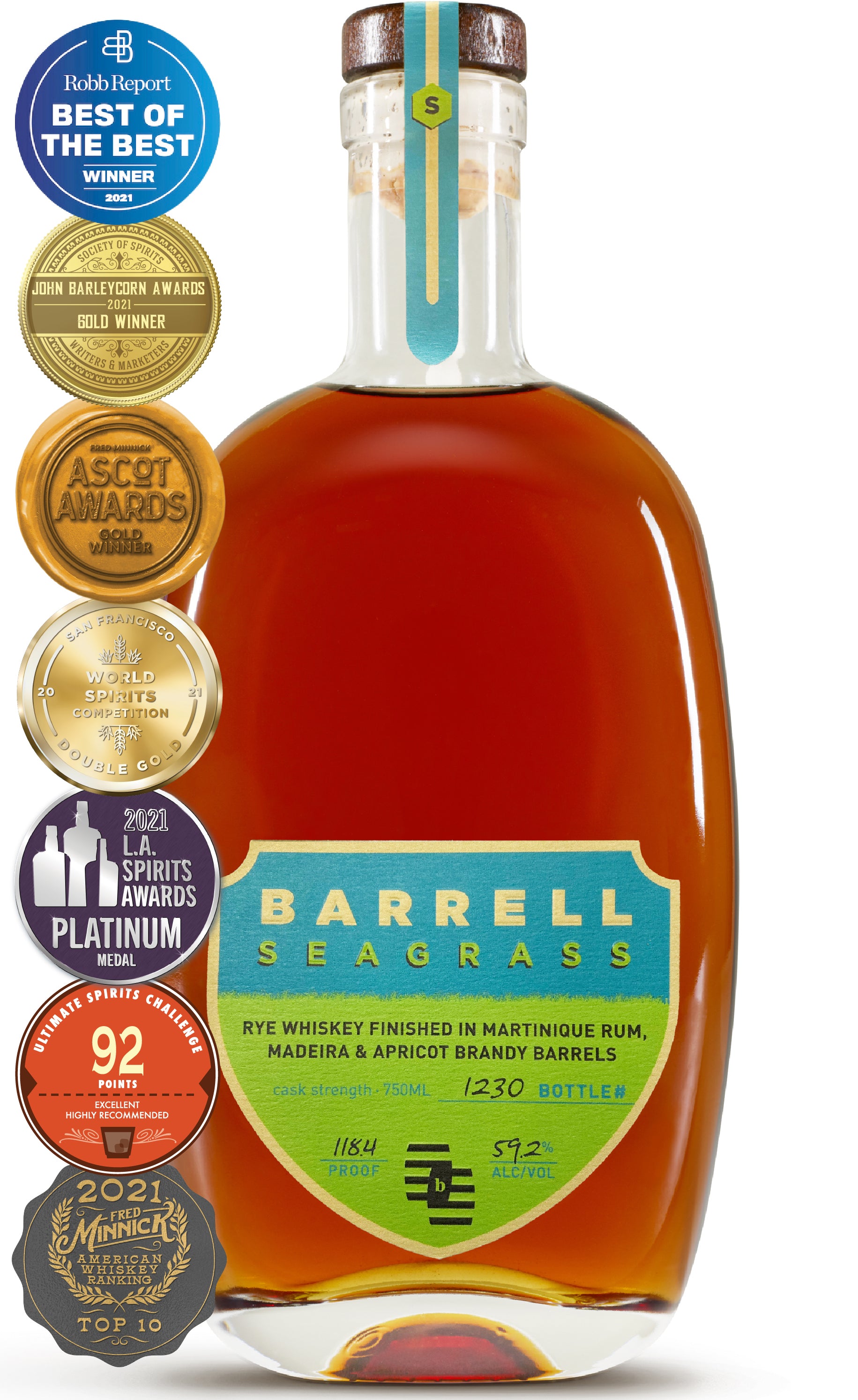 Barrell Seagrass Rye Whiskey 60.1% abv. 750ml