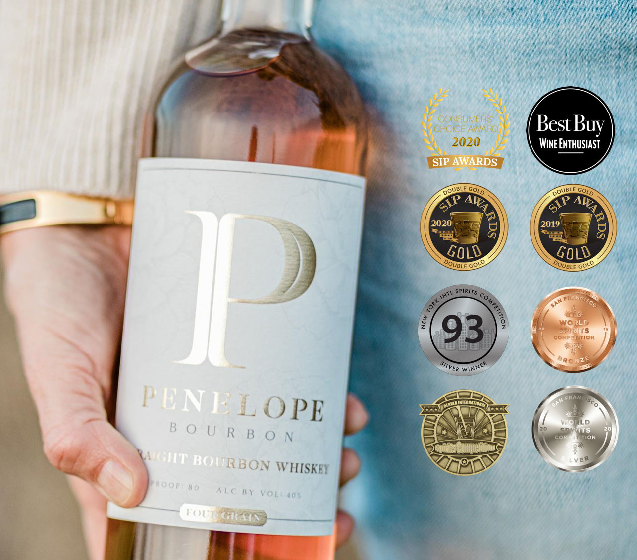 Penelope Bourbon - Four Grain 40% abv. 750ml