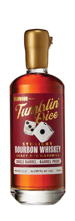 Deadwood Tumblin Dice Single Barrel Straight Heavy Rye 750ml 58.36% abv