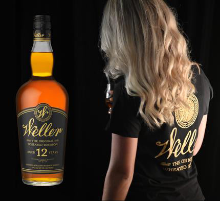 Weller 12 year old Bourbon Whiskey 750ml + Weller Tee-shirt