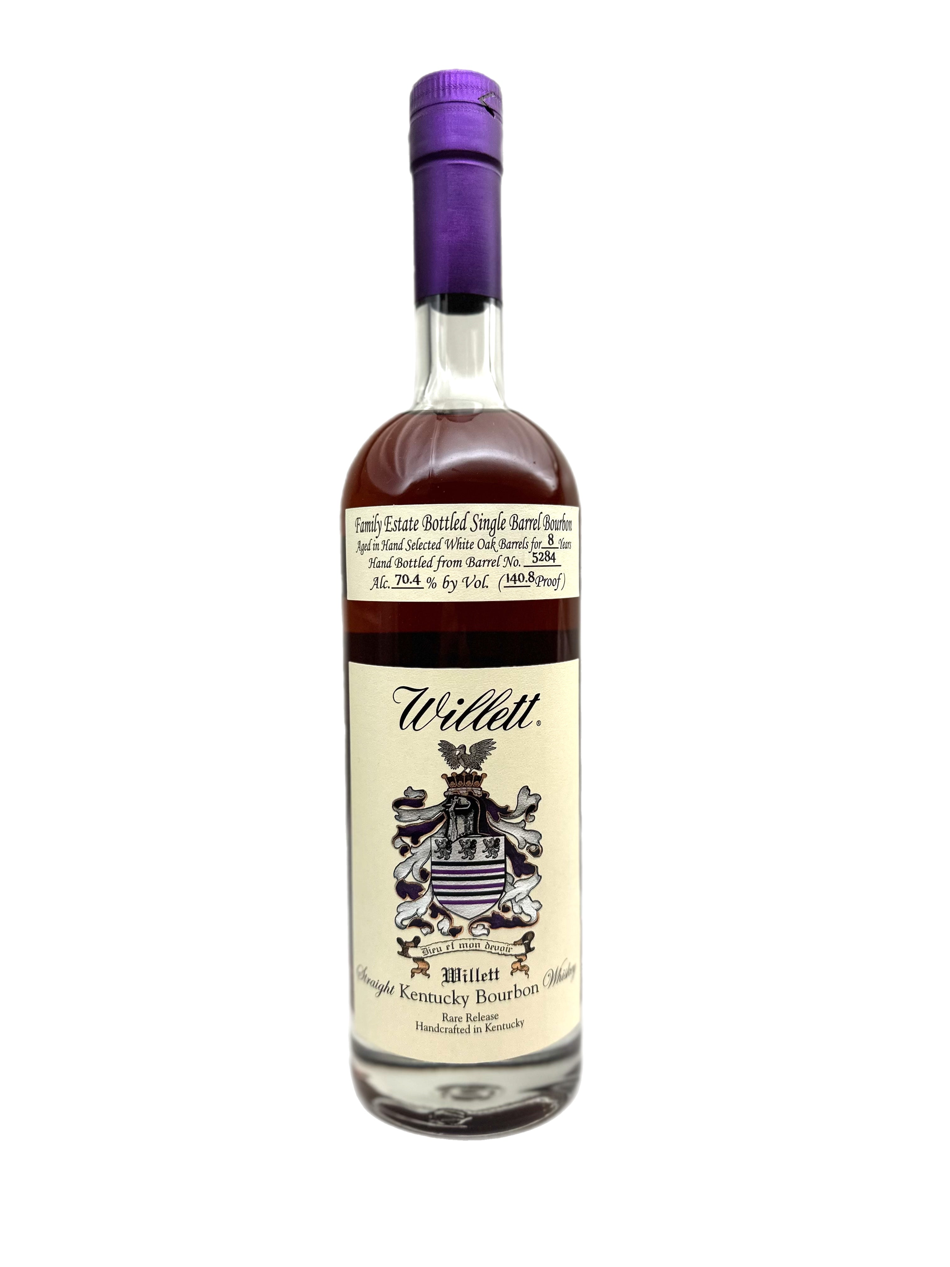Willett 8 Year Old Family Estate Single Barrel Straight Kentucky Bourbon Whiskey 70.4% abv.
